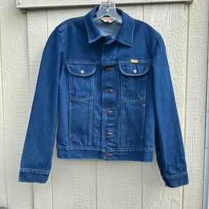 Vintage Rustler denim jacket size Small grunge biker trucker